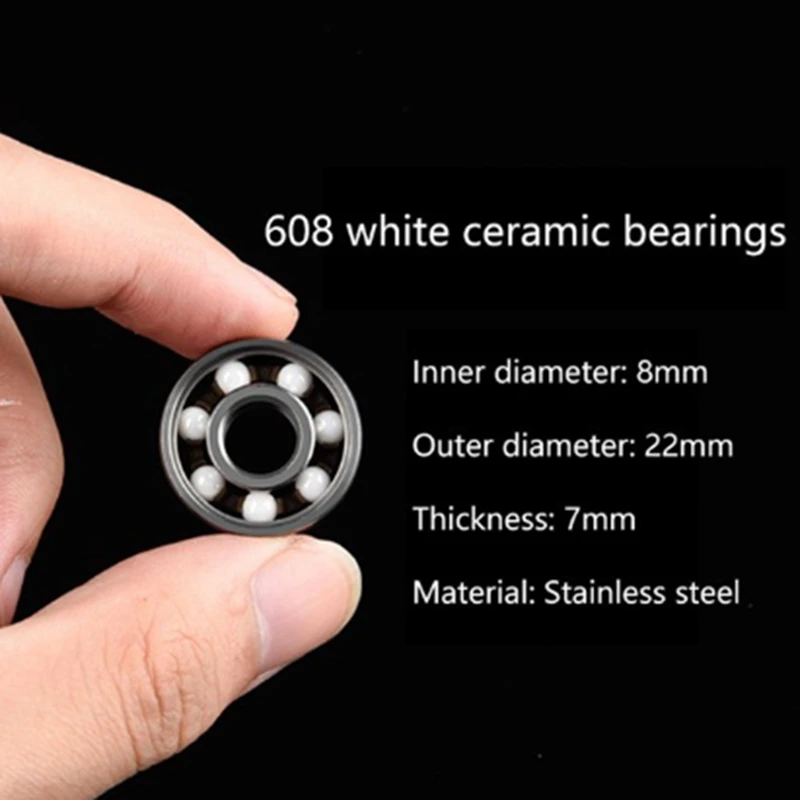 

8Pcs 608 Ceramic Ball Bearing Scooter Bearings High Precision Rating Long Lasting
