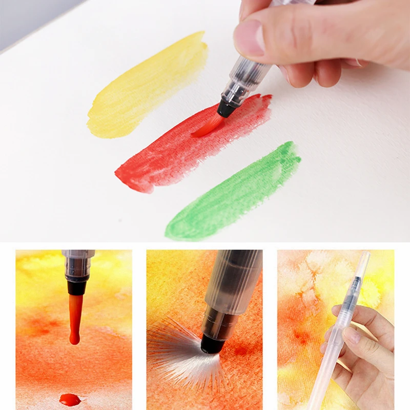 YDNZC портативная маркерная ручка дорожная живопись мягкая Акварельная кисть 6