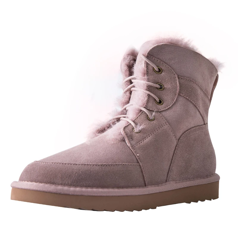 Женские зимние ботинки коллекция 2019 года на овечьем меху новые женские Ботинки