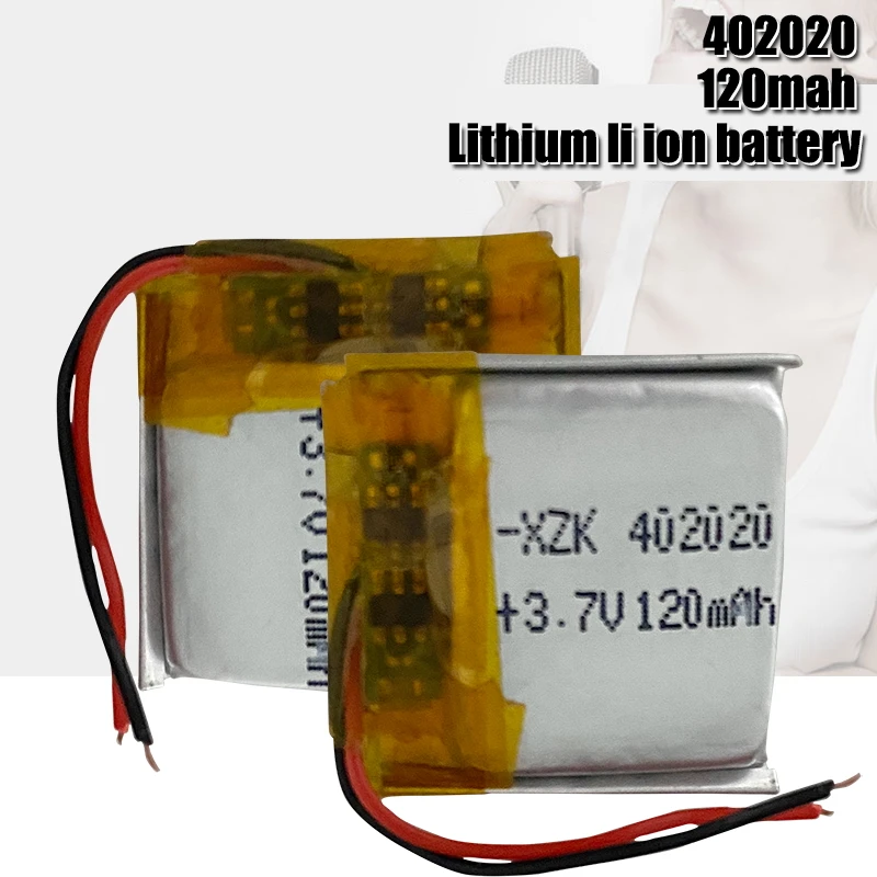3 7v 120mah 402020 lithium polymer lipo rechargeable battery power for mp3 phone electronic device bluetooth pen free global shipping
