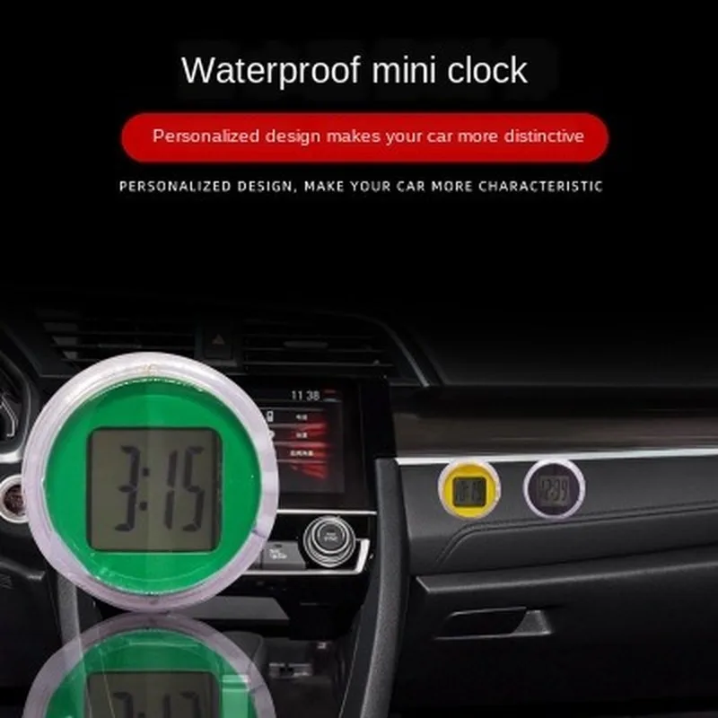1 шт. универсальные часы для мотоцикла автомобиля водонепроницаемые кронштейн
