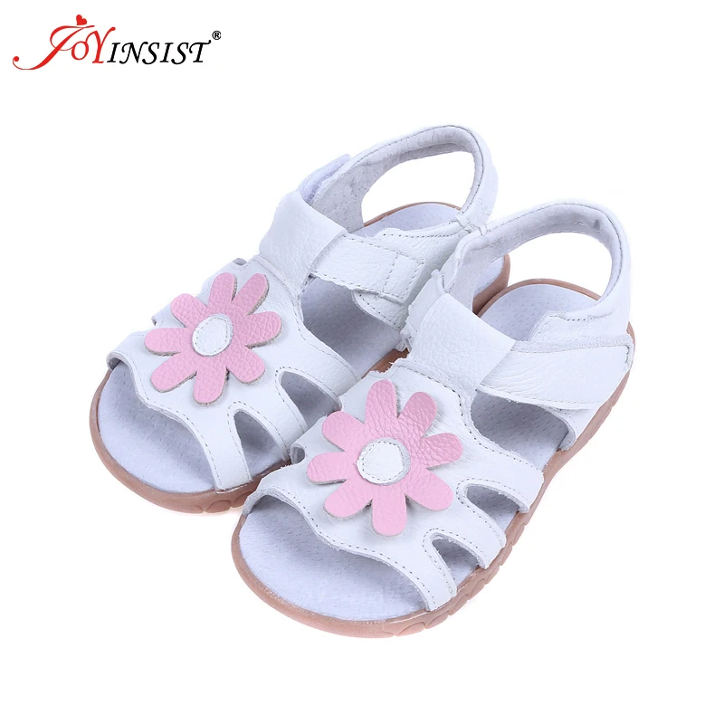 Новинка 2019 летние детские кожаные сандалии общего назначения с подсолнухами для
