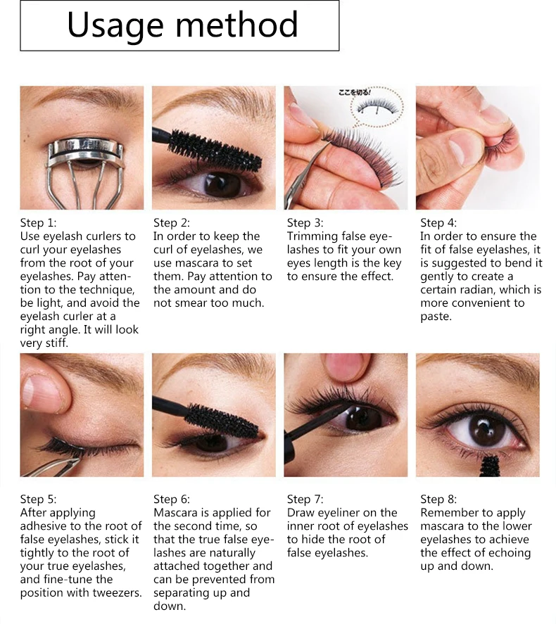 5 пар натуральные накладные Искусственные ресницы длинные Макияж 3d норковые