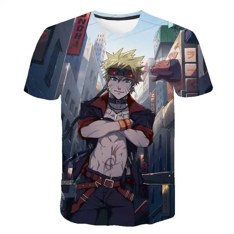anime Naruto kakashi t shirt boys girls 3D T-shirt naruto cosplay Sweatshirts action figure tee shirts kids tops | Детская одежда и