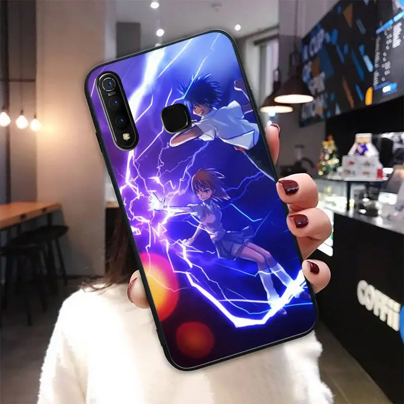 

Anime A Certain Magical Index Black Silicone Cover Case For Vivo U3x Y11 Y12 Y19 Y81 Y91C V9 V17 V15 Pro Funda
