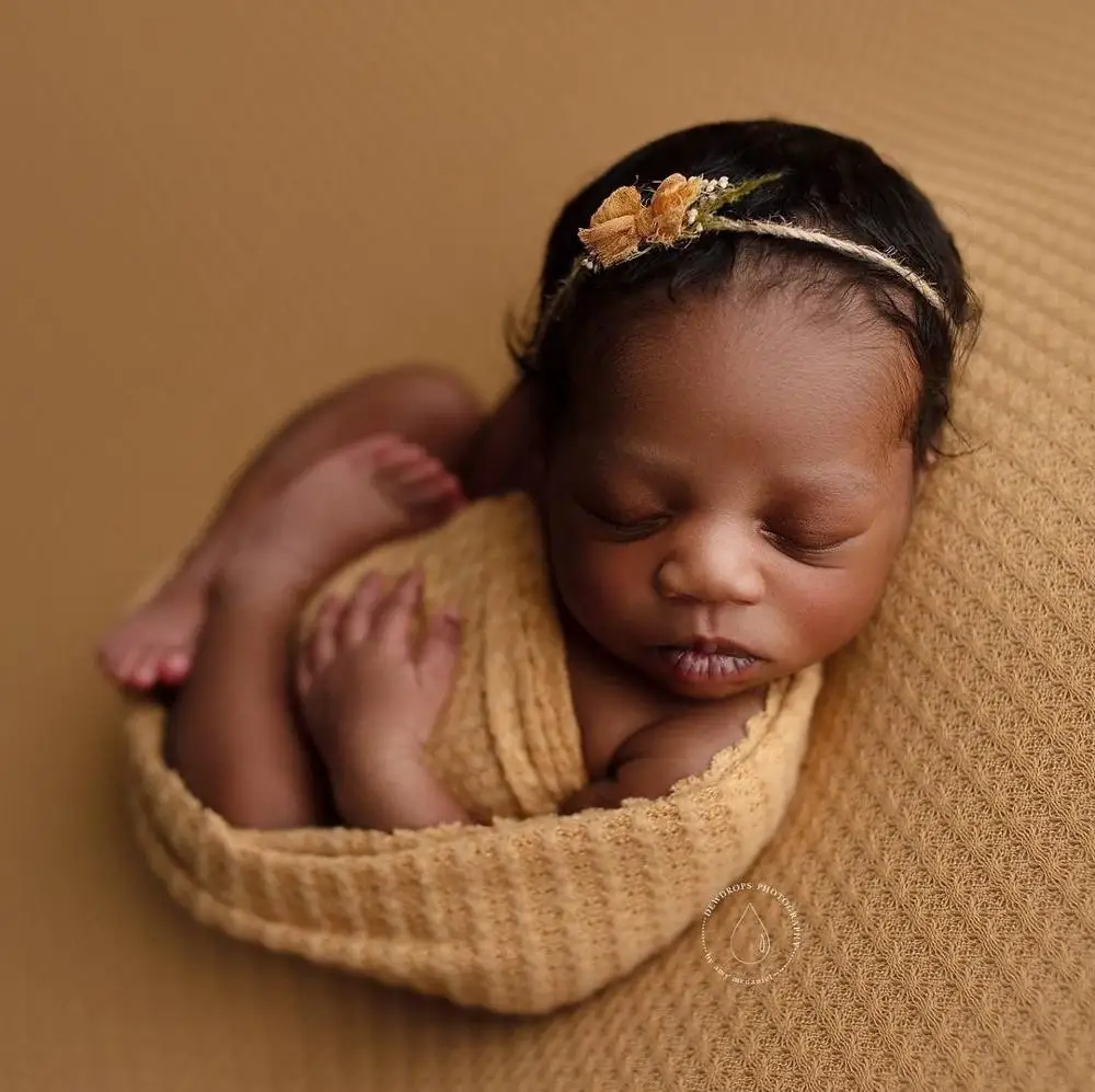 

Newborn Photography Props Knit Wrap Baby Blanket Hat Baby Photo Shoot for Infant Photography
