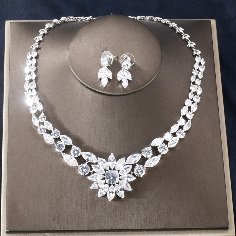 Новые высококачественные серьги с синим фианитом RAKOL ожерелье для женщин висячие