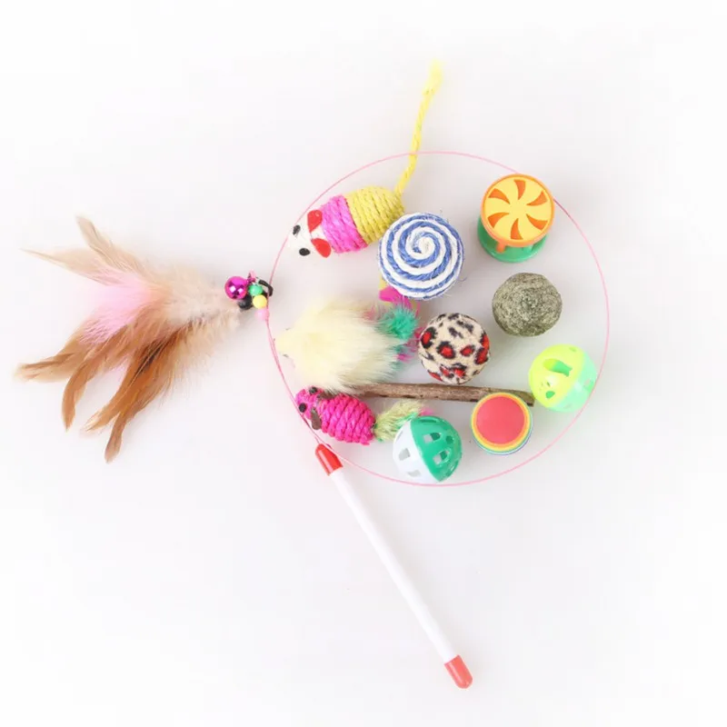 12 шт. разнообразные маленькие игрушечные мини мышки для игр подарок кошек