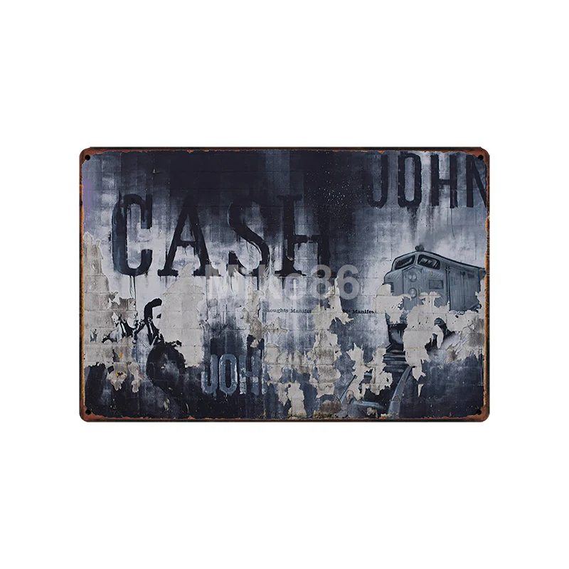 [Mike86] Jonny CASH MUSIC металлическая вывеска винтажный Паб Магазин рисунок на железной поверхности в стиле ретро художественный плакат Искусство 20*30 см LT-1795 - Цвет: SA-2213
