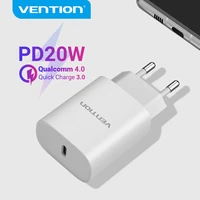 vention pd charger 20w usb type c fast charger for iphone 13 12 x 8 macbook phone qc3 0 usb c quick charge 4 0 3 0 qc pd charger