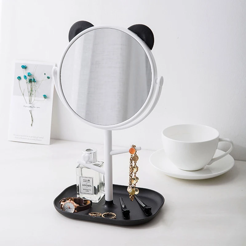 Зеркало для макияжа многофункциональное зеркало принцессы большое милое