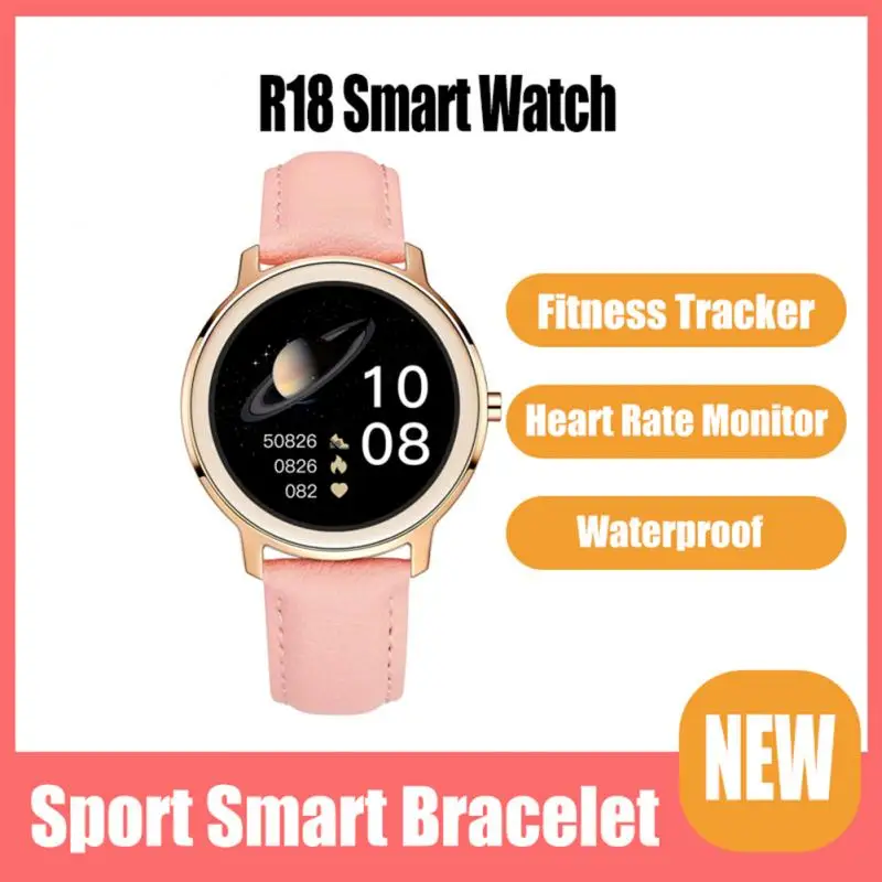 

R18 смарт-браслет для мужчин и женщин, часы с пульсометром, монитором артериального давления и сном, шагомер, Bluetooth-совместимое соединение для...