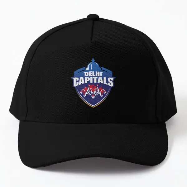

Ipl 2021 Delhi Capitals Ipl Team Baseball Cap Hat Mens Bonnet Sun Fish Czapka Black Snapback Hip Hop Sport Women Solid Color