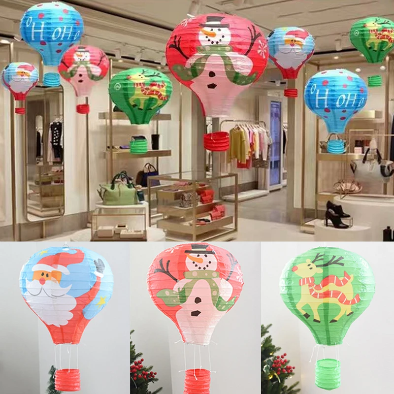 12 дюймов новые рождественские украшения складные воздушные шары фонари для