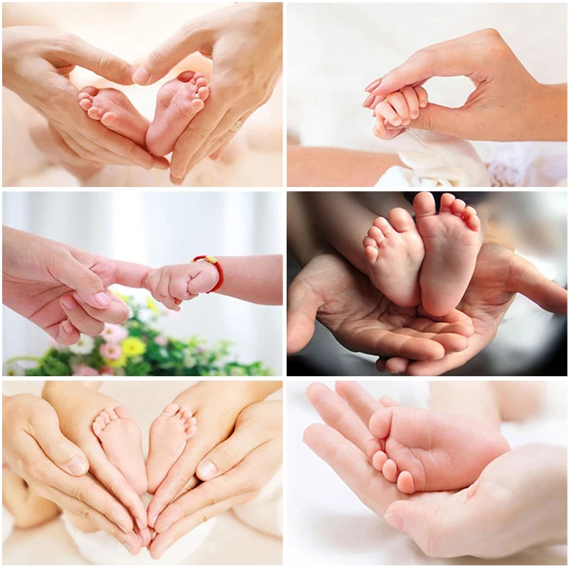 

NEW Arrival Diamond Embroidery Baby Hand Diamond Painting Family Full Round Square Drill Mosaic Rhinestone Embroidery Wall Art