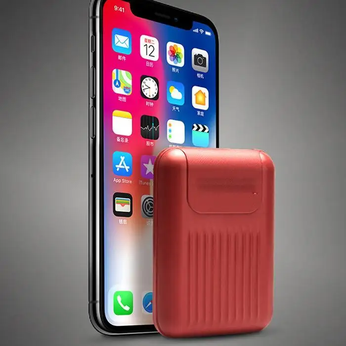 Мини банк питания 10000 мАч мобильное компактное портативное зарядное устройство