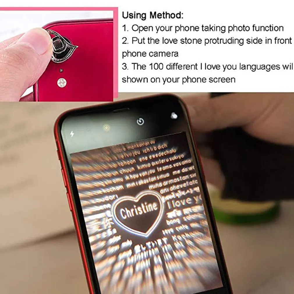 Женское ожерелье с подвеской проектором Я тебя люблю на 100 языках|Ожерелья