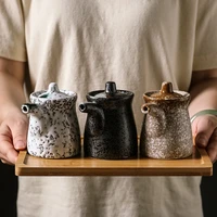japanese style ceramic soy sauce container olive oil bottle retro vinegar dispenser shaker kitchen cooking tools seasoning cans