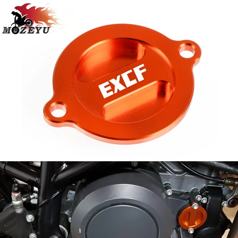 Алюминиевый Масляный топливный фильтр для мотоцикла 250 350EXC F 450EXC 500 EXC CNC|Накладки и