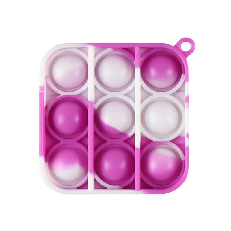 

Mini Anti-stress Pop Fidget Toys Simple Dimple Toy Children Adult Push Bubble Fidget Sensory Toy Key Ring Educational Toy