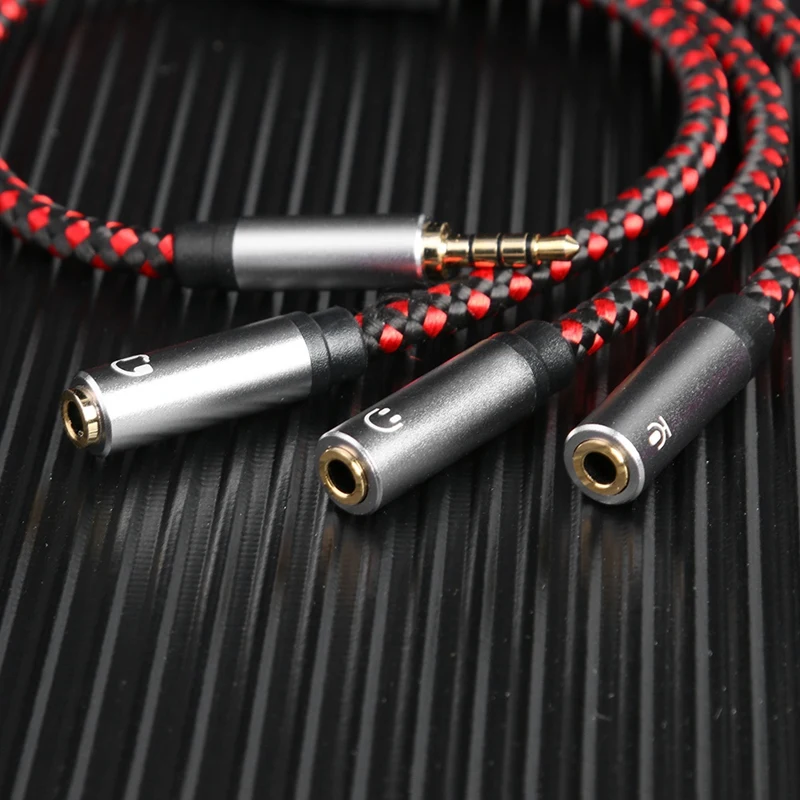 Разветвитель для наушников кабель 3 5 мм штекер Женский стерео разъем