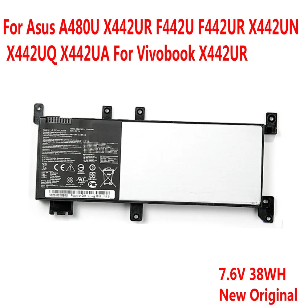 Новинка оригинальный C21N1638 Аккумулятор для ноутбука Asus A480U X442UR F442U F442UR X442UN X442UQ X442UA