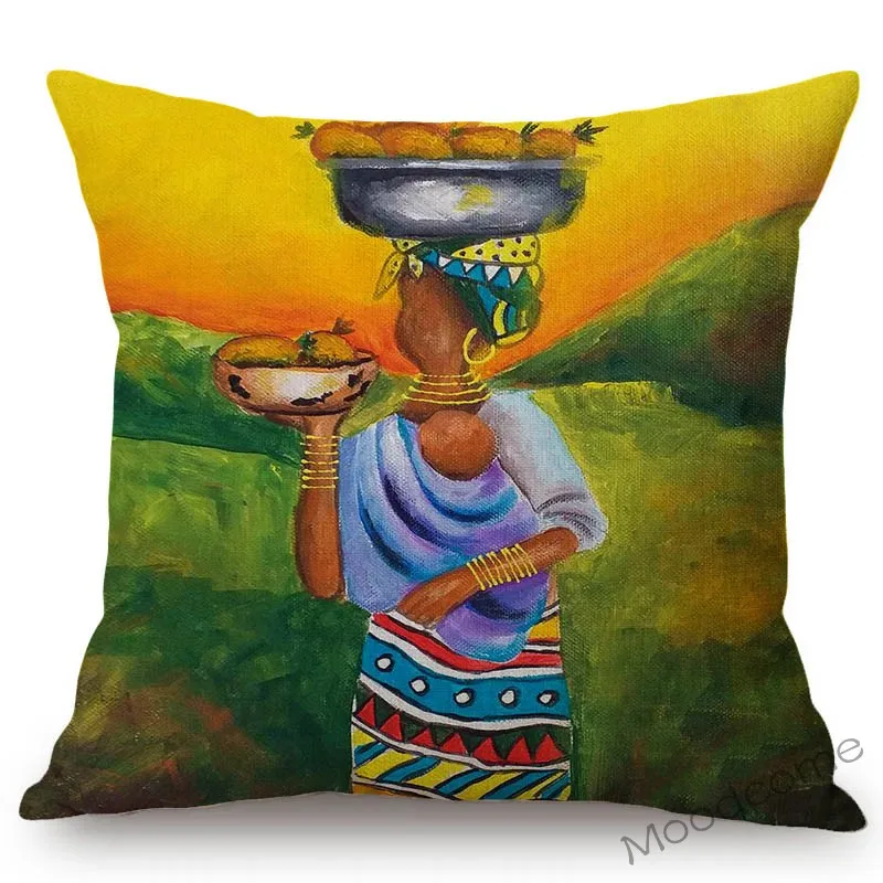 Танцевальная африканская Женская абстрактная картина маслом украшение для дома