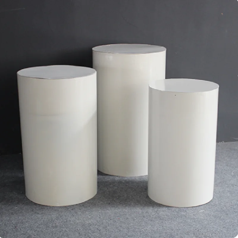 

Wedding Decorations Cake Dessert Round Cylinder Pedestal Display Art Decor Plinths Pillars 3pcs