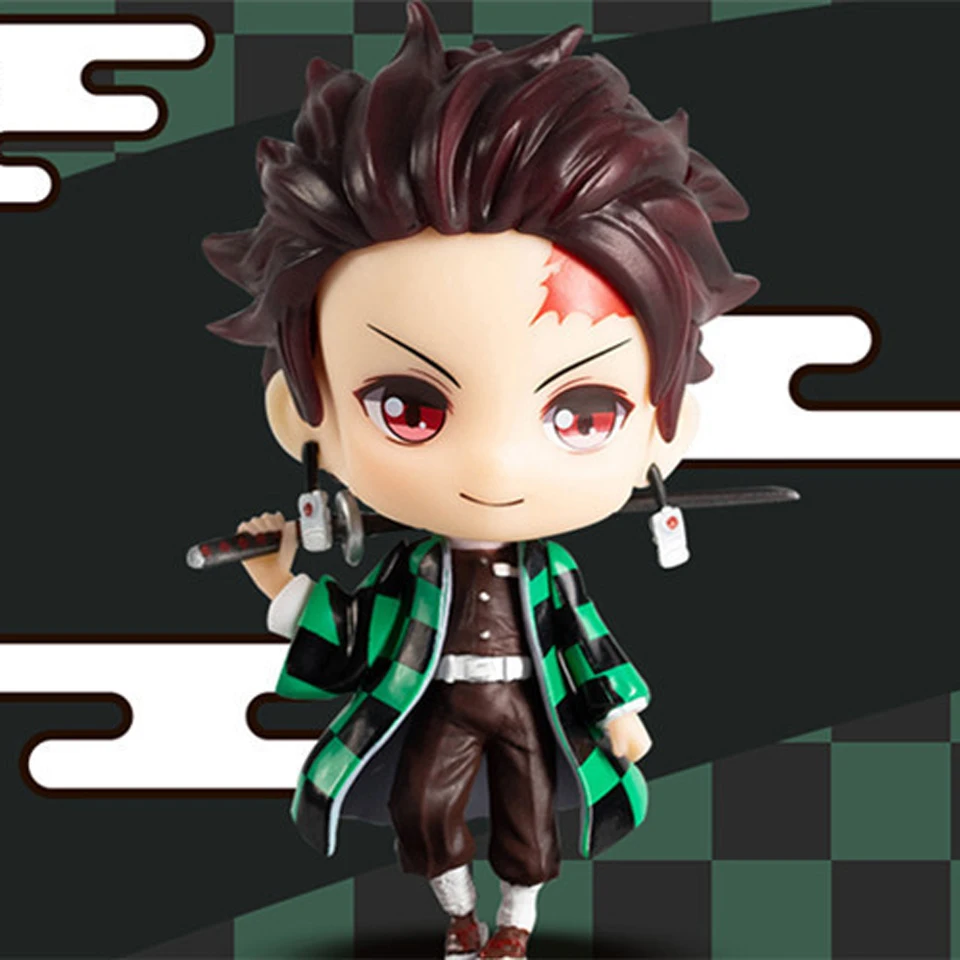 Tronzo Cute Demon Slayer Kimetsu no Yaiba Kamado Nezuko Zenitsu Giyuu ПВХ фигурка модель куклы игрушки украшение подарок|Игровые фигурки и