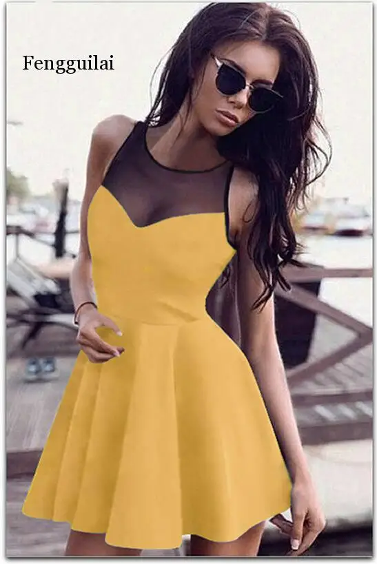 The New Perspective Round Neck Lace Short Sleeves Mini Dress | Женская одежда