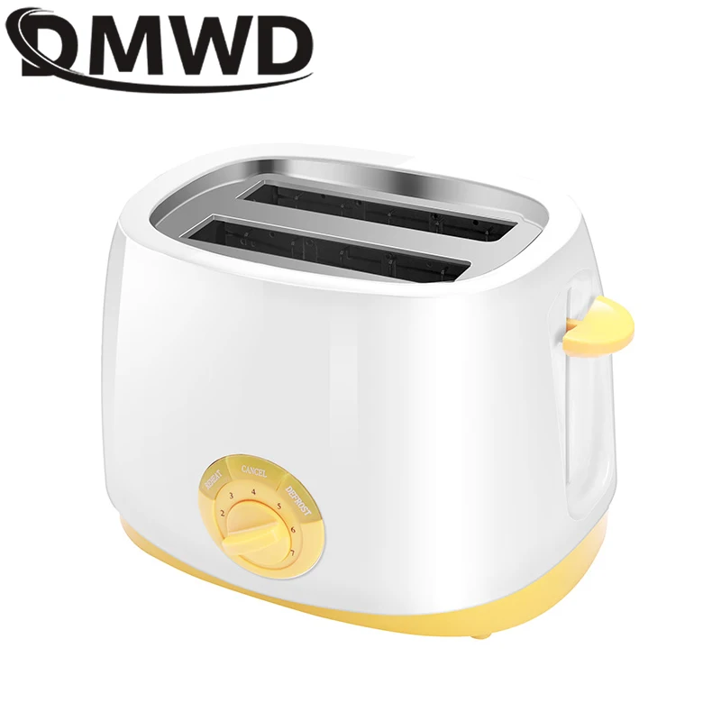 DMWD автоматический тостер сэндвич мейкер хлебопечка 2 ломтика Toster машина для