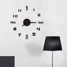 3D DIY римские цифры акриловая зеркальная настенная наклейка часы домашний декор настенные наклейки