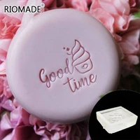 good time soap stamp ice cream handmade resin transparent organic stamps glass soap making mold tools acrylic chapters custom