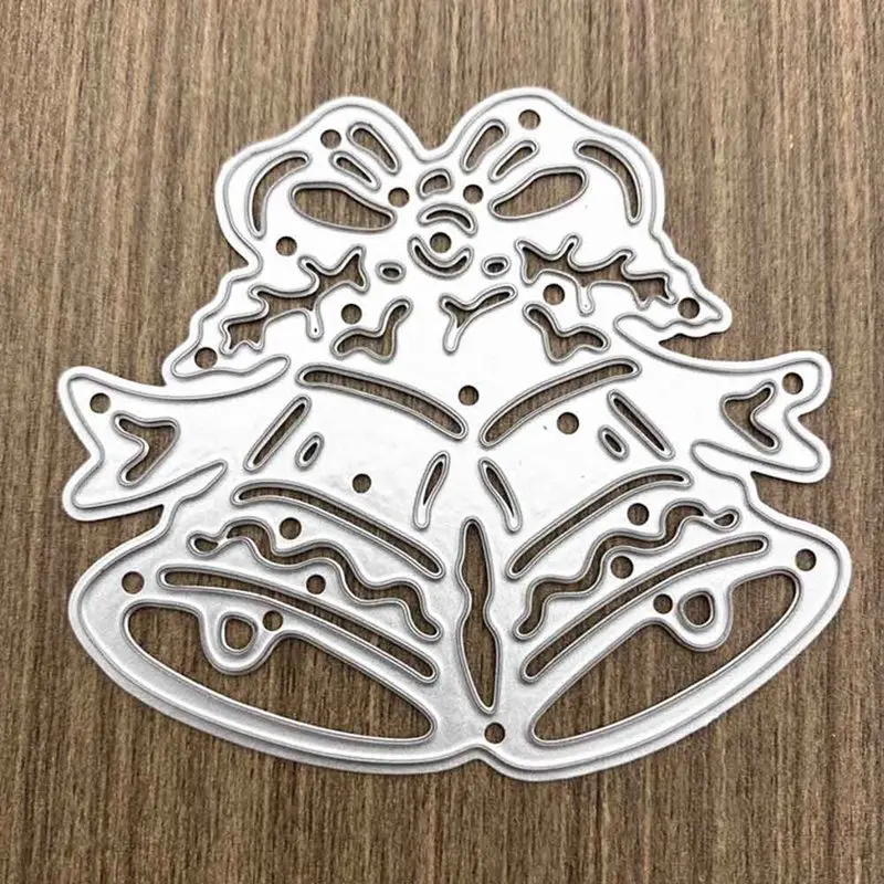 

Christmas Lace Bell Metal Cutting Dies For Scrapbooking Stencil Craft Paper Knife Mould DIY Card Making Die Cut
