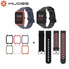 Для смарт-браслета Amazfit GTSAamzfit BIP S ремешок и чехол комплект силиконовые браслеты протектор чехол КРЫШКА ДЛЯ Huami Amazfit Смарт-часы