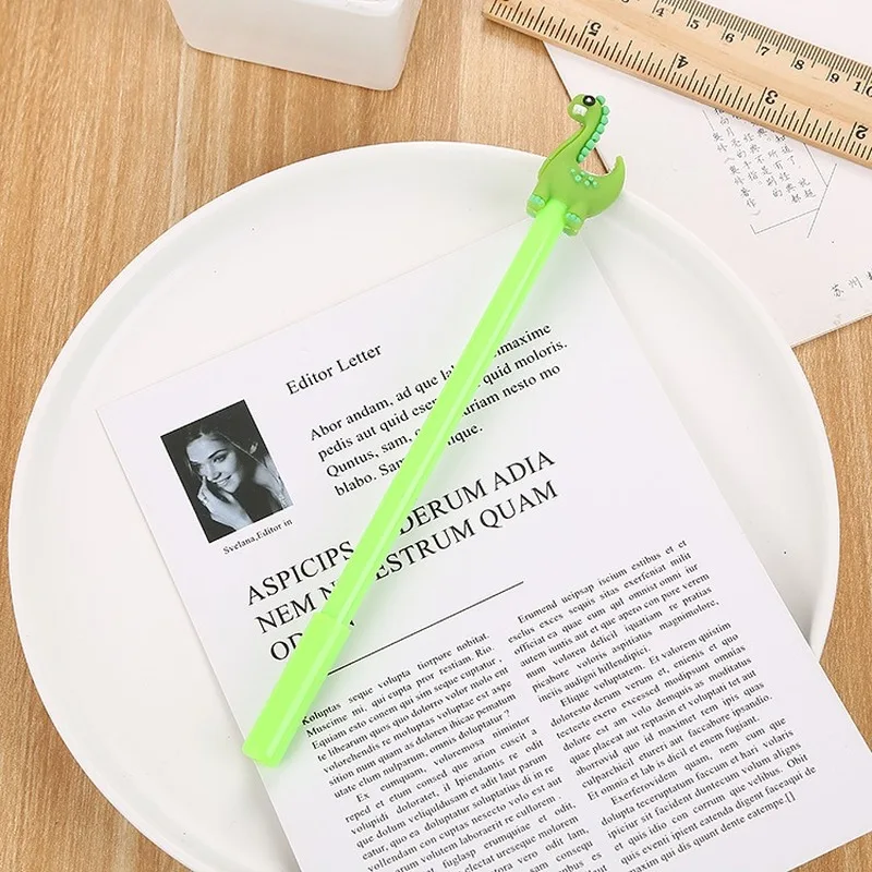 Kup 20 Sztuk Długopisy żelowe Dinozaurów śliczne Uczeń Pisanie Narzędzia Cartoon Podpis Biurowy Pióro Kreatywne Nauka Artykuły Biurowe Hurtownia