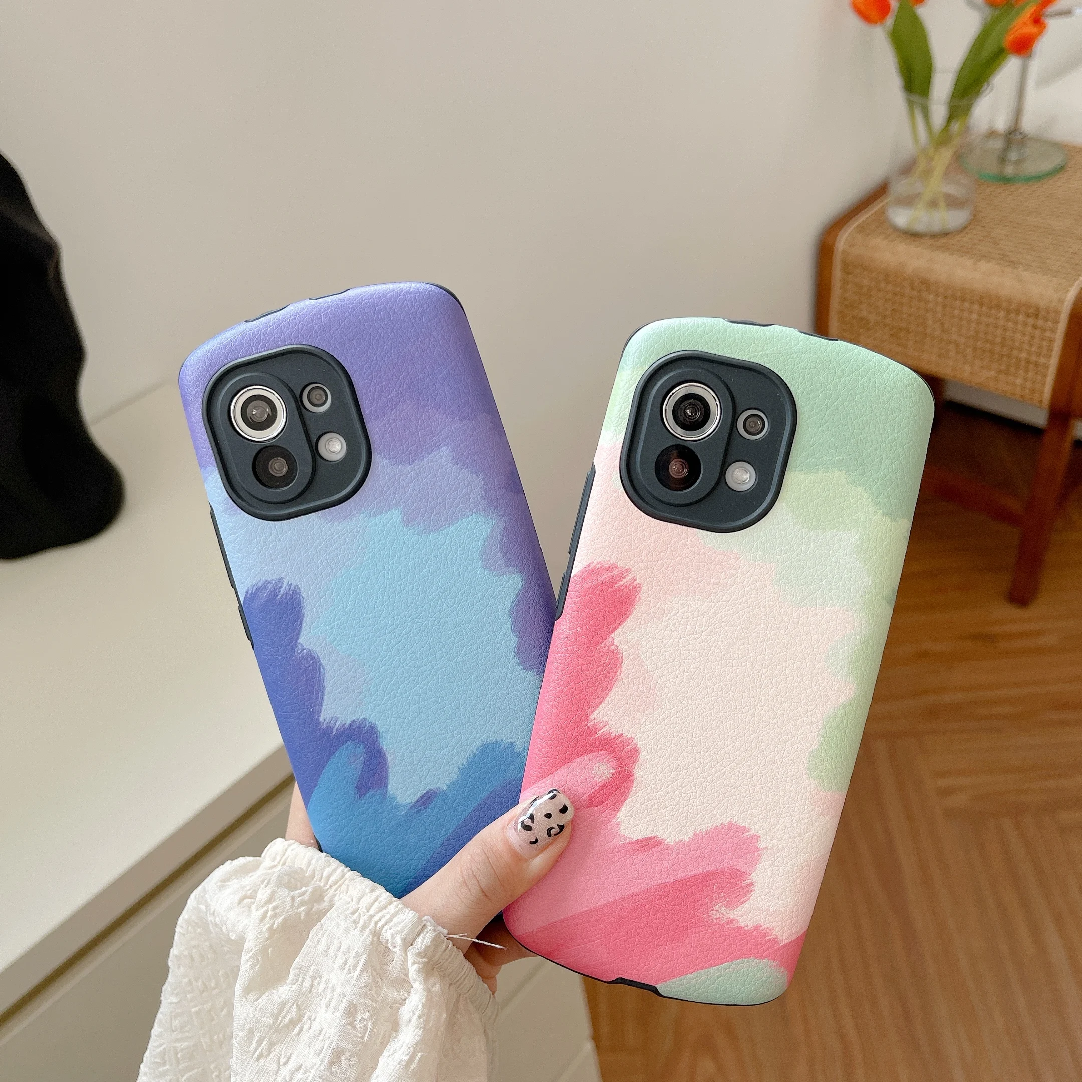 

For Xiaomi 11 Ultra Thin Shockproof Rugged Heavy Duty Silicone Rubber Colorful Phone Case Protective Cover