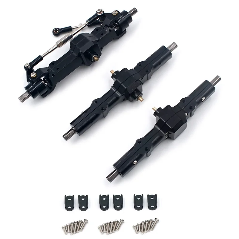 3 шт. передняя Центральная и задняя мостовые оси HengLong WPL B 1 14 B24 C14 24 1/16 запчасти для