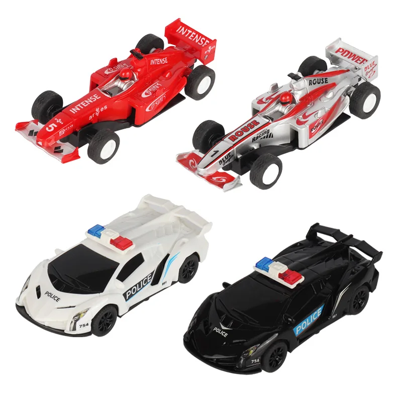 Coche de carreras de Carrera Go Scalextric, 1 43 piezas, juguete de polic&iacute;a F1, regalo para ni&ntilde;os-0