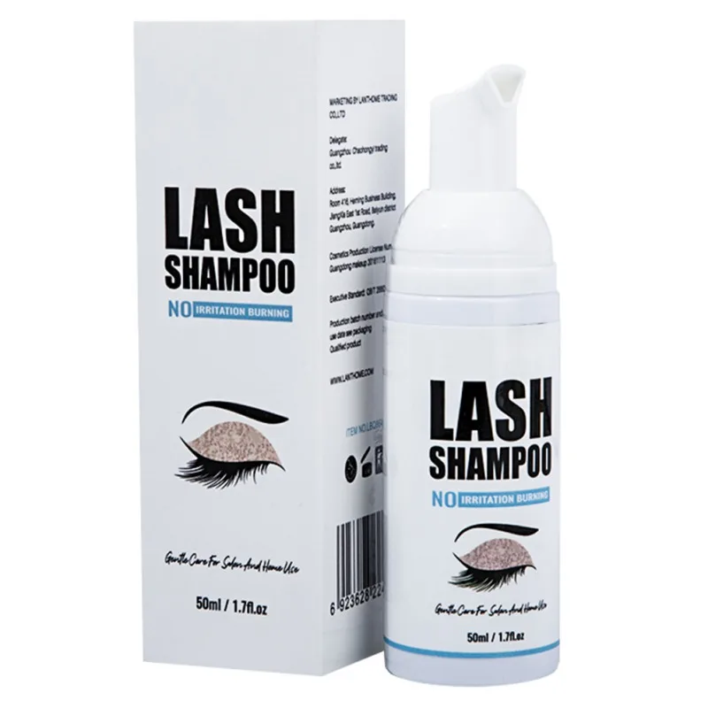

50ml Eyelash Shampoo Eyelash Remover Foam Moisturize and Clean Eyelashes Eyelash Cleaner Makeup Remover Product