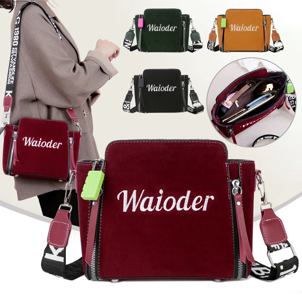 HEFLASHOR PU Messenger Bags Female Handbag For Lady Design Exquisite Crossbody Holiday Women Letter Shoulder Bag bolsa feminina