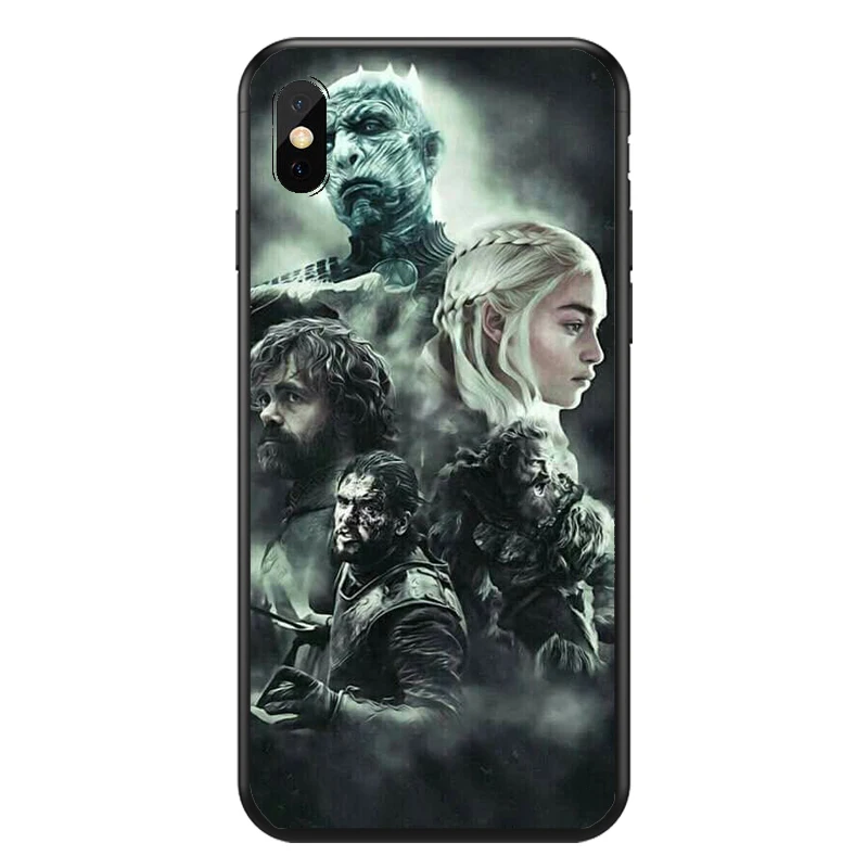 Jogo Tronos Daenerys Dragao Jon Snow tyrion lannister Caso мягкий чехол для телефона из ТПУ iphone 8 plus 7 6 Mais 5 4 X