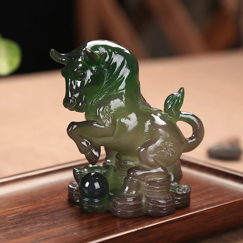Креативный милый меняющий цвет Двенадцать китайских зодиаков из смолы семейный