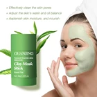Зелёный чай маска палки натуральный питают кожу органический глиняная маска Стик масло Управление увлажнение с осветляющим эффектом детоксикации инструмент для удаления прыщей