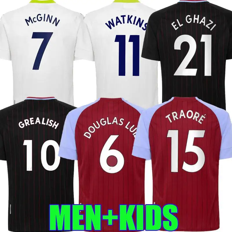 

Aston Villa Jerseys 2021 SAMATTA DAVIS TREZEGUET DRINKWATER 2020-21 Aston Villa New Home And Away Men Women kids Football shirts