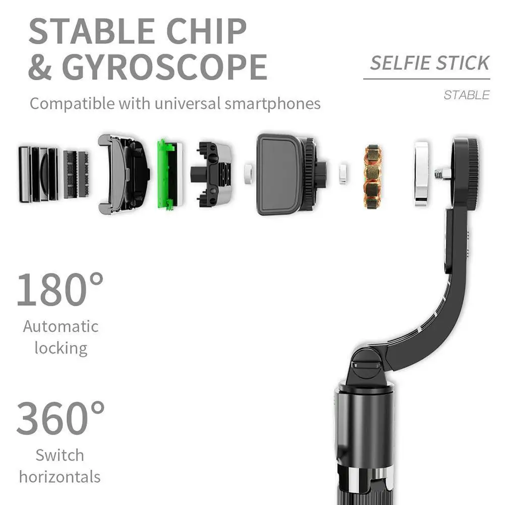 

L08 Wireless Bluetooth Selfie Stick Handheld Gimbal For Smartphone Stabilizer Record Stand Video Live Stream Adjustable Sel Y1C0