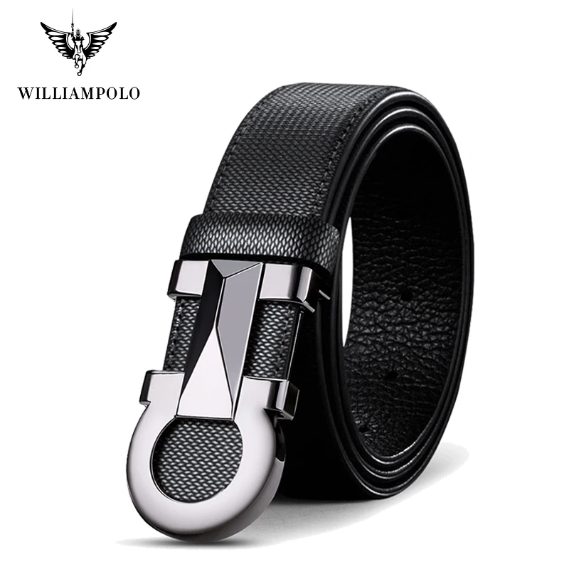 Williampolo 2020 100% мужской ремень из воловьей кожи с автоматической пряжкой роскошный