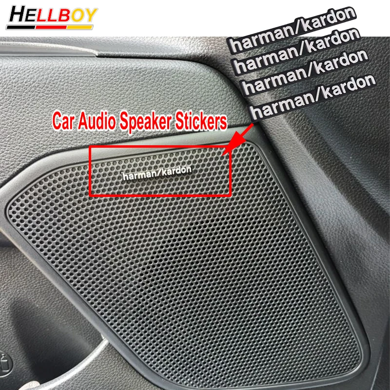 10 шт. наклейки на колонки Volkswagen VW Golf 6 7 MK7 Passat B5 B6 B7 Tiguan Polo Audi A4 Q5 Q7|Наклейки для