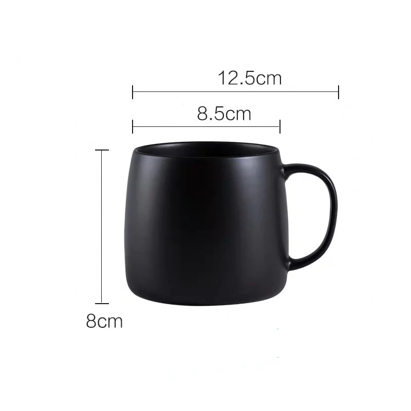 

Nordic Style Ceramic Minimalist Matte Coffee Mugs Porcelain Breakfast Milk Mug Office Teacup with Handle Household Drinkware
