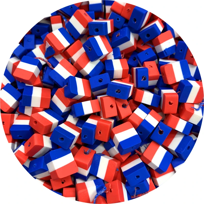 Разделительные бусины 30 шт./лот 10 мм глиняные государственный флаг для